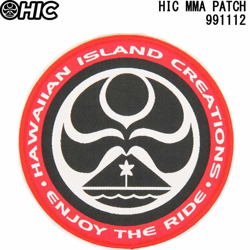 Hic Logo - HIC H I see. emblem HIC MMA PATCH RED HAWAIIAN ISLAND CREATIONS ENJOY THE  RIDE