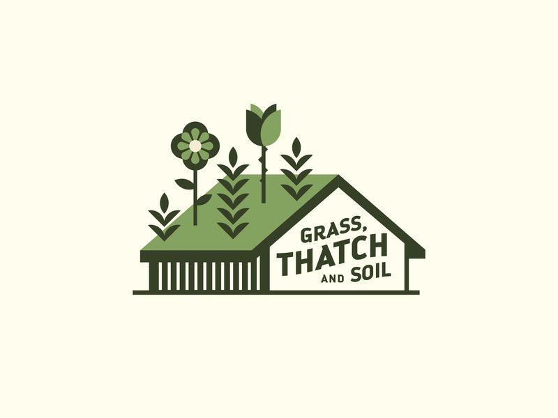 Thatch Logo - Grass, Thatch & Soil by Jim Kennelly on Dribbble