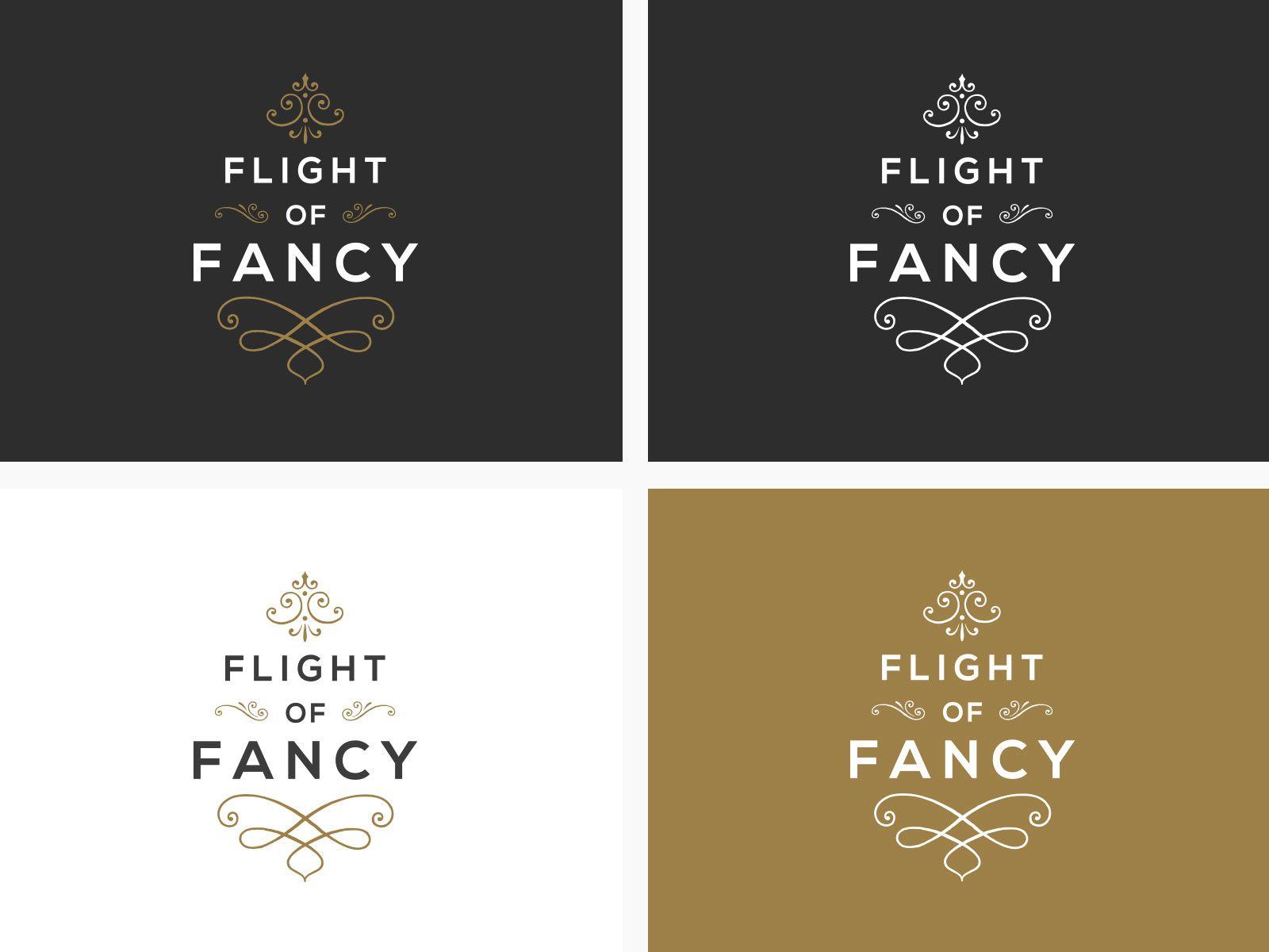 Fancy Logo - Flight of Fancy | Logo Package | Print Design | Logo Rocket | type ...