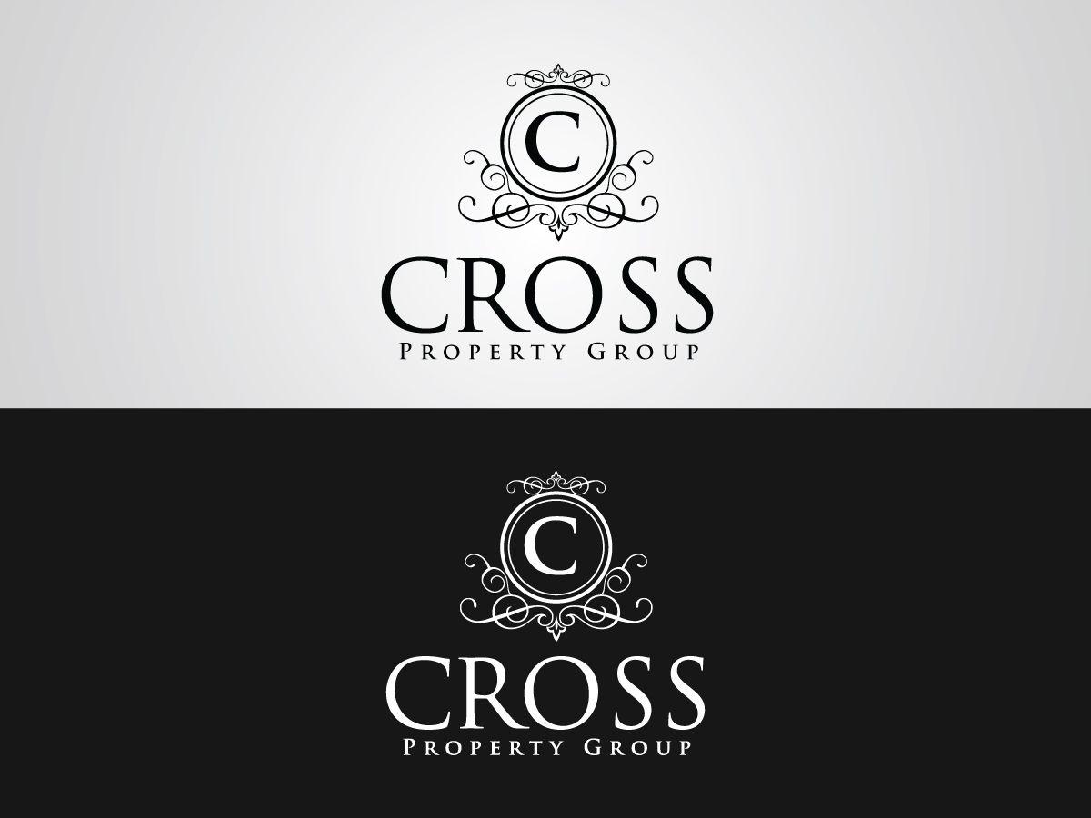 Fancy Logo - Upmarket, Elegant, Real Estate Logo Design for Cross Property Group