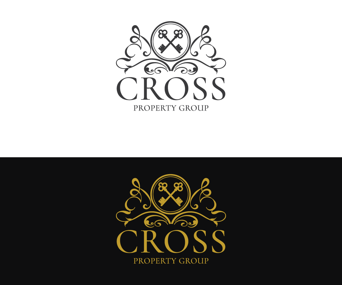 Fancy Logo - Upmarket, Elegant, Real Estate Logo Design for Cross Property Group ...