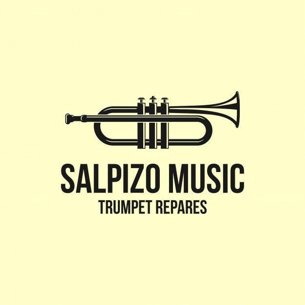Trumpet Logo - Music logo design with trumpet Vector