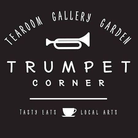 Trumpet Logo - Our shiny New Trumpet Logo xxx - Picture of Trumpet Corner Tearoom ...
