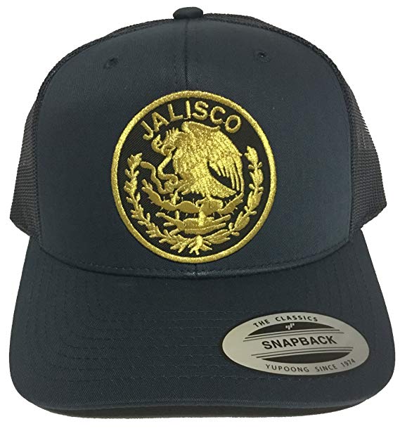 Jalisco Logo - Jalisco Logo Federal Hat Navy Mesh Trucker at Amazon Men's Clothing ...