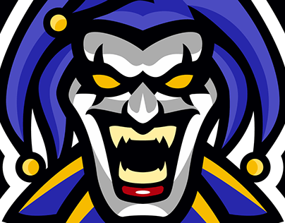 Jester Logo - Jester Mascot Logo, for sale. | Graphics | Logos, Sports logo ...