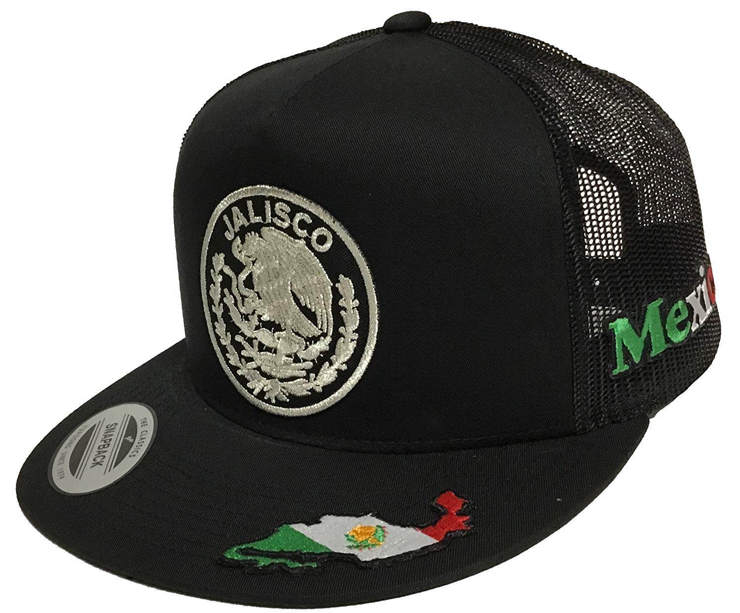 Jalisco Logo - Jalisco Logo Federal 3 Logos Mapa En La viscera Hat Black Mesh Snapback