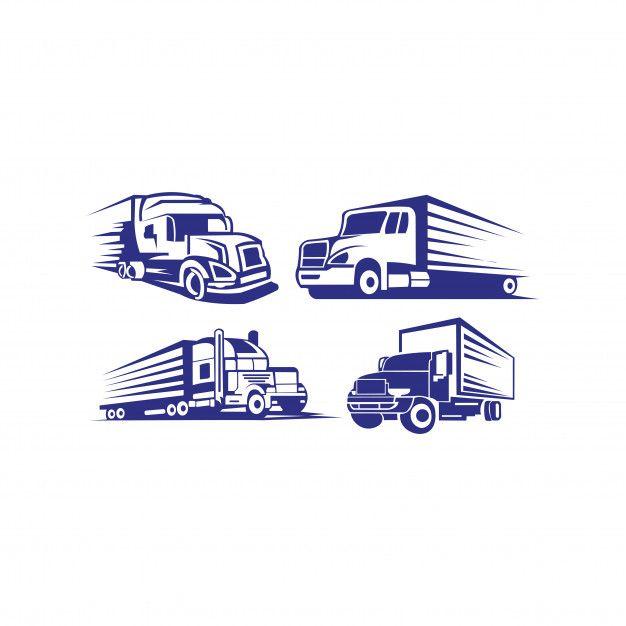 Trailer Logo - Truck trailer logo transportation - inspiration vector van Vector ...