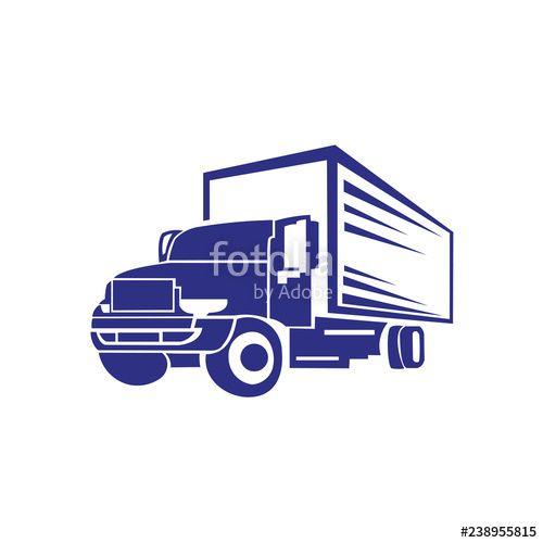 Trailer Logo - Truck Trailer Logo Transportation - inspiration Vector van