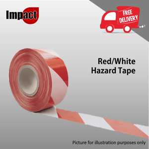 Red and White Line Logo - Hazard Tape Barrier Haz Red & White Line Cordon Barricade Off