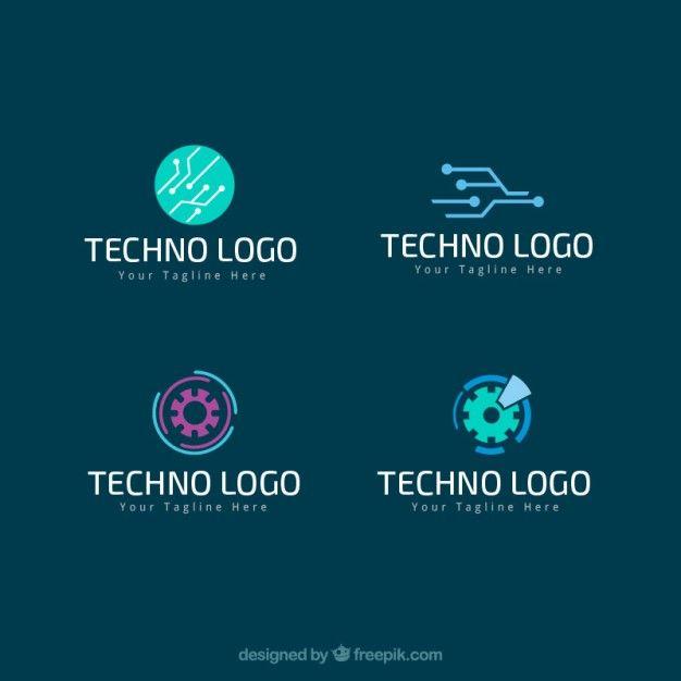 Techno Logo - Techno logos pack Vector | Free Download