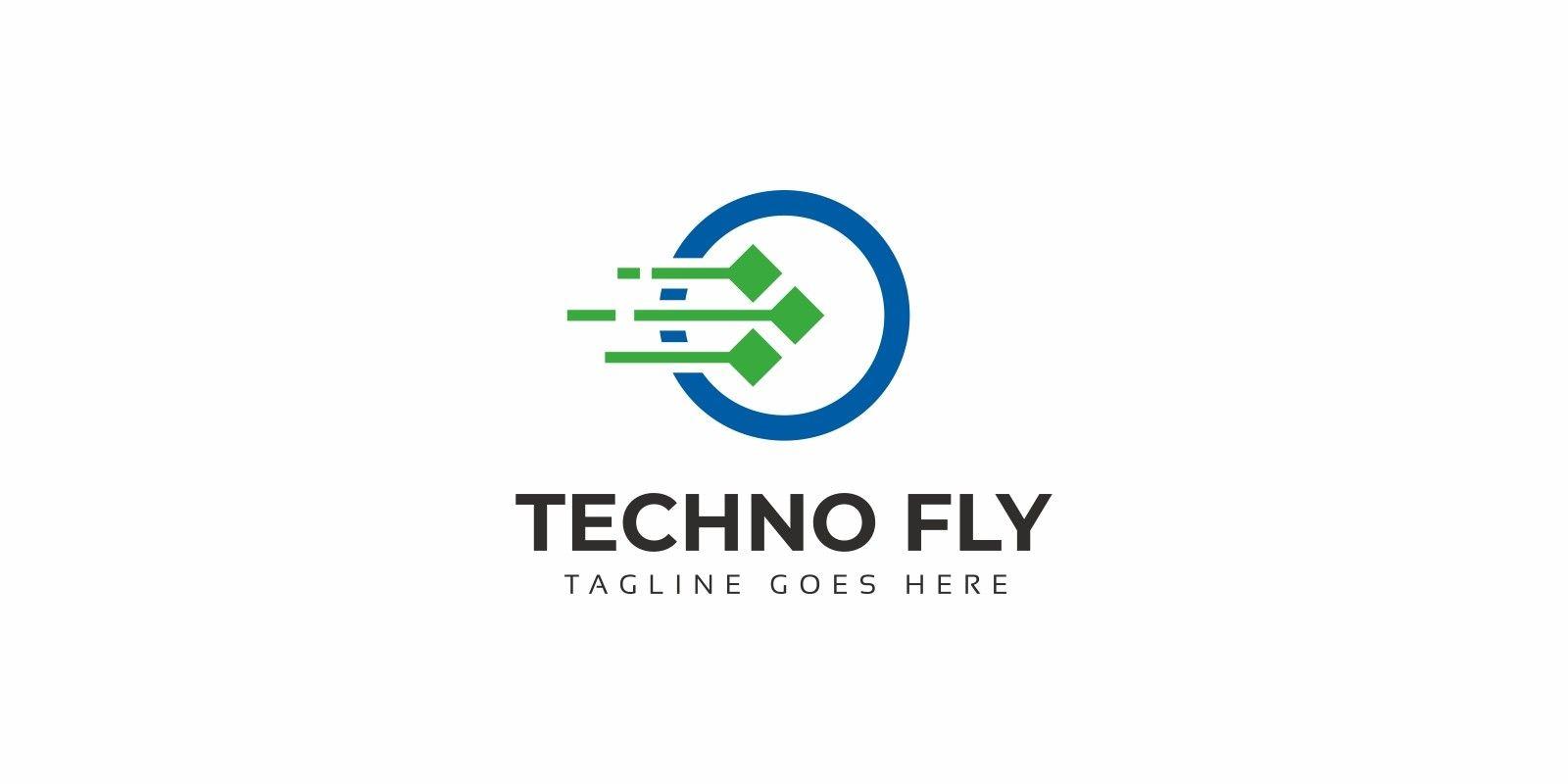 Techno Logo - Circle Techno Logo