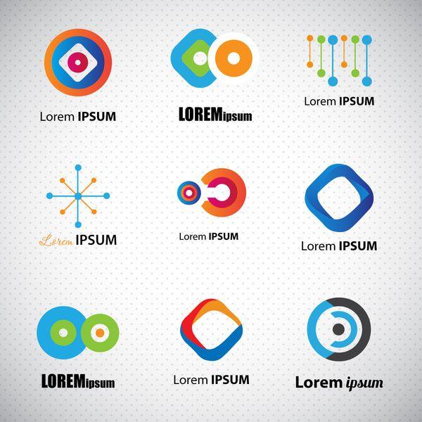 Techno Logo - Logo sets design with techno style Free vector in Adobe Illustrator ...