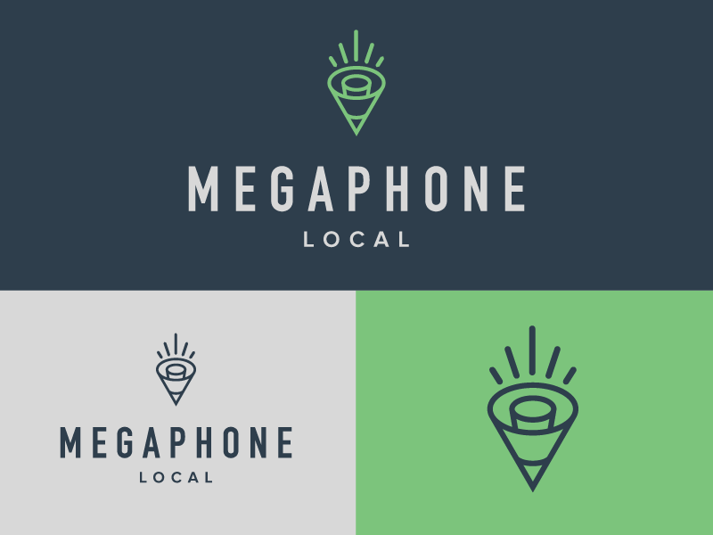 Megaphone Logo - Megaphone Local Logo by J.D. Reeves on Dribbble