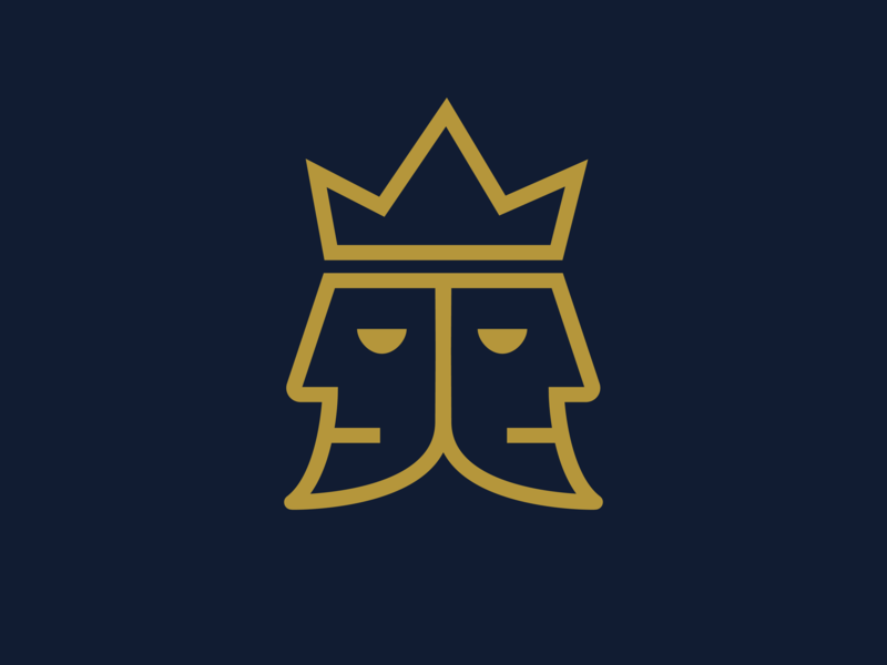 Tein Logo - Twin King Logo by cucuque design on Dribbble