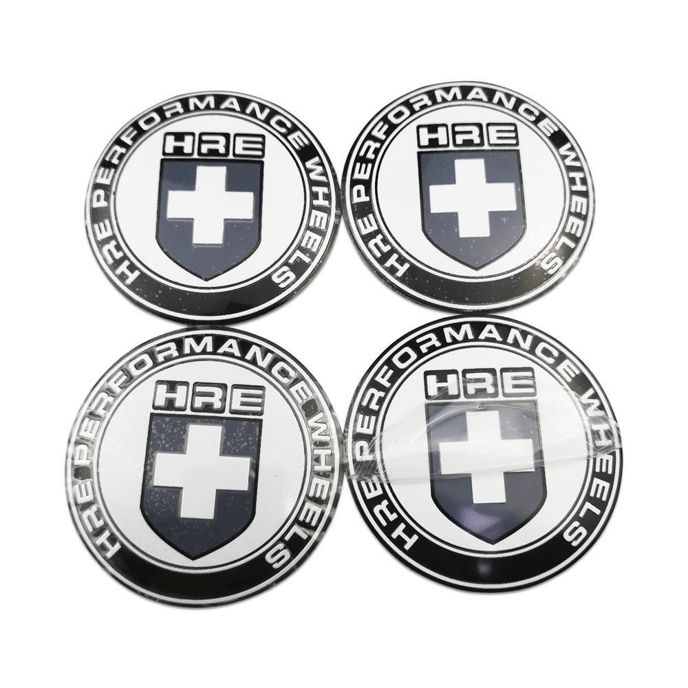 HRE Logo - Pcs Set Car Wheel Center Stickers Aluminum Alloy For HRE Logo Tire Hub Caps Emblem Auto Tyre Badge Decoration For Fiat Jaguar Jeep Cadillac Lexus