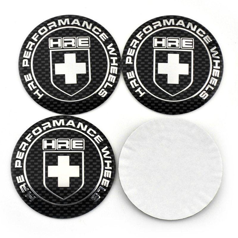 HRE Logo - 4 Pcs HRE logo Emblem 65mm Wheel Center Decal Badge Car Sticker Carbon  Fiber Style for BMW M3 M5 Car Styling