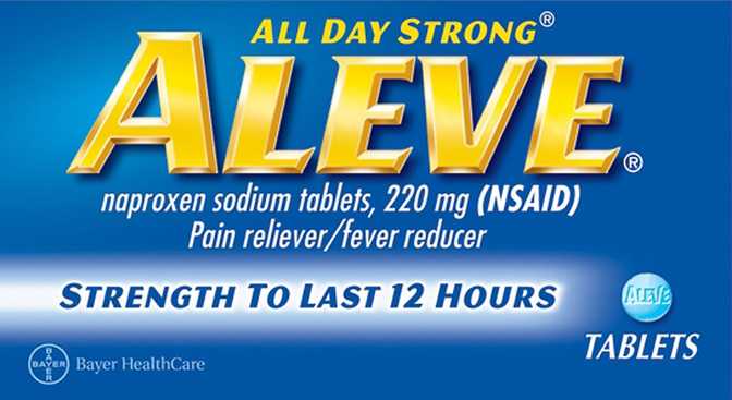 Aleve Logo - ≫ Aleve Tablets vs Anacin Maximum Strength Tablets | Painkiller ...