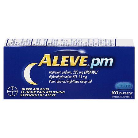 Aleve Logo - Aleve PM Pain Reliever, Nighttime Sleep-Aid Caplets