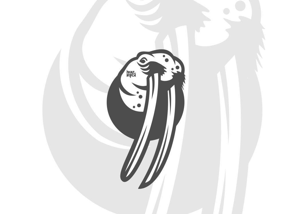 Walrus Logo - Walrus Logo Blackwhite Version by Ivardipra on Dribbble