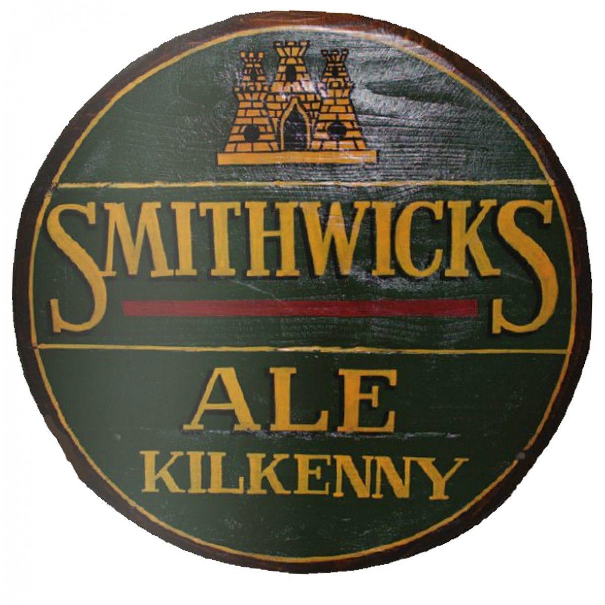Smithwick's Logo - Barrel End Sign Smithwicks Ale