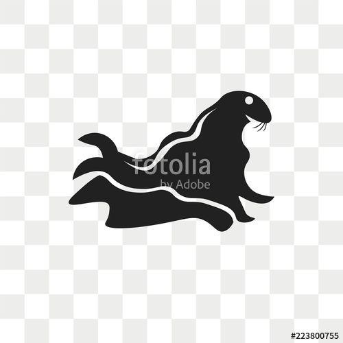 Walrus Logo - Walrus vector icon isolated on transparent background, Walrus logo ...