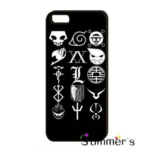 Manga Logo - US $3.89 |All Character Anime Manga Logo cellphone case cover for iphone 4s  5s 5c 6s plus Samsung Galaxy S3/4/5/6/edge+ Note2/3/4/5 on Aliexpress.com  ...