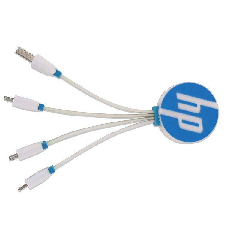 Charger Logo - 3 in 1 phone charger cable with custom logo from China Factory