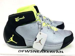 Melo1 Logo - Nike Air Jordan Melo 1.5 Men's Size 8 Wolf Gray Volt 631310 013