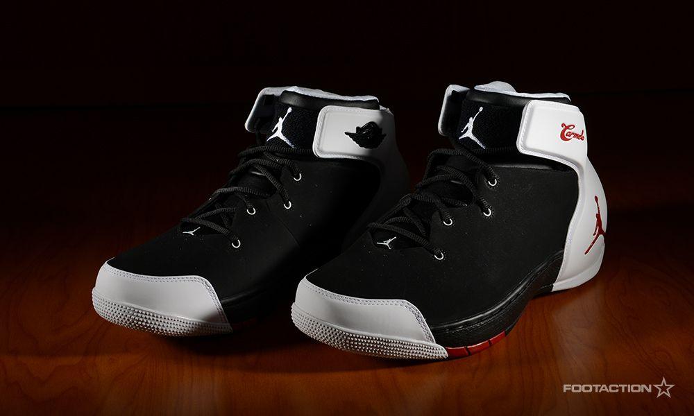 Melo1 Logo - Jordan Melo 1.5 White/Black/Gym Red - Footaction Star ClubFootaction ...