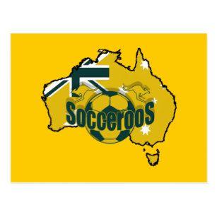 Socceroos Logo - Australia Socceroos Postcards | Zazzle AU