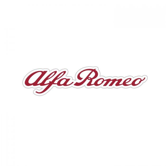 Alfa Logo - Alfa Romeo Script Decal