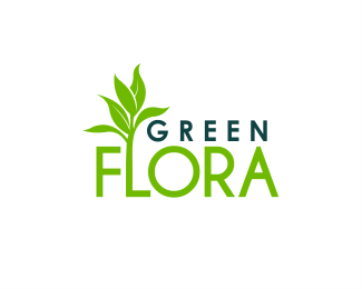 Flora Logo - Green Flora Designed by ARTisBANDUNG | BrandCrowd