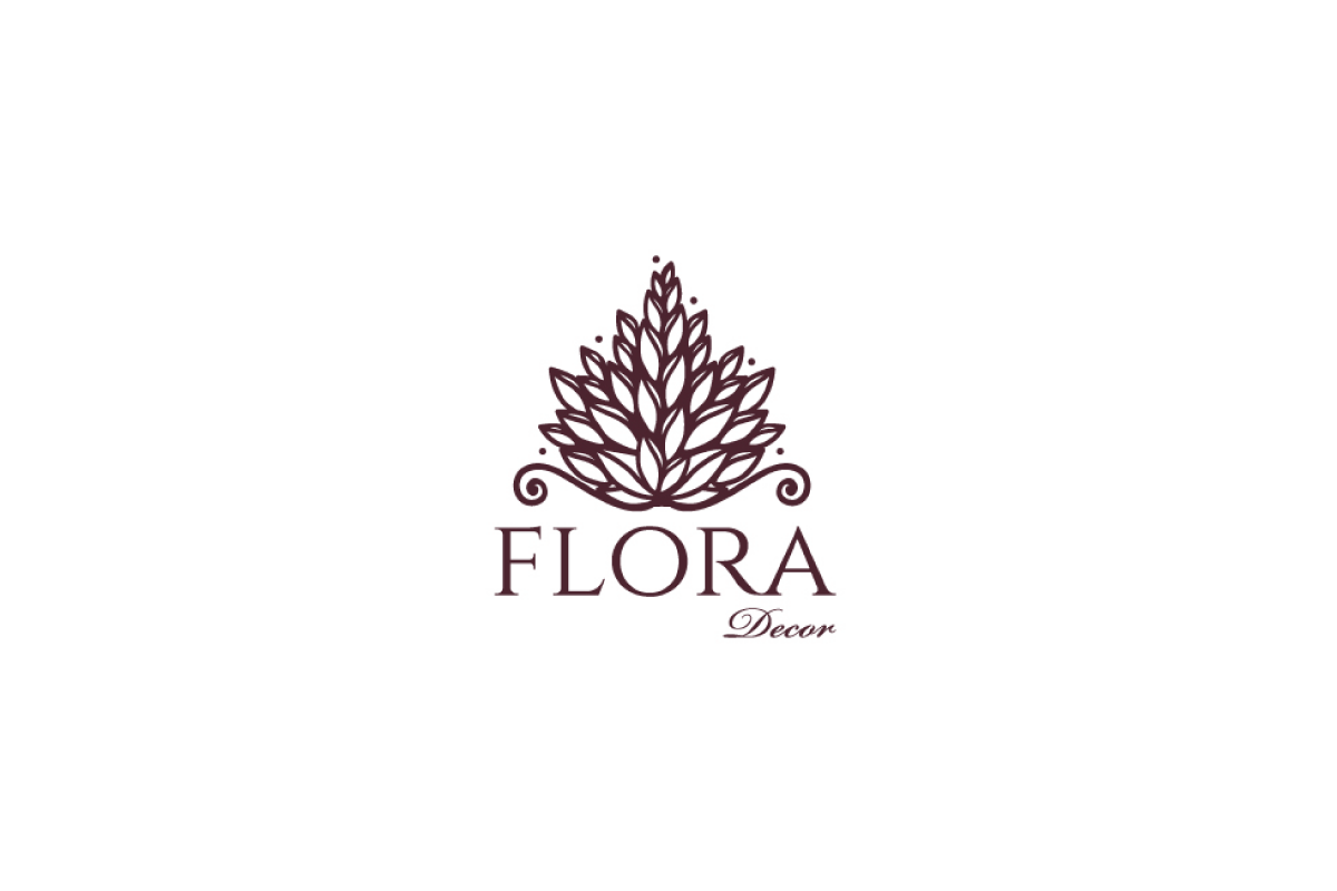 Flora Logo - Flora Decor Leaf Logo Design