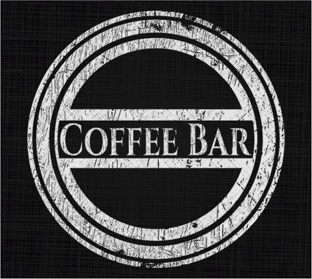 Chalk Logo - Coffee Bar chalk emblem, retro style, chalk or chalkboard texture ...