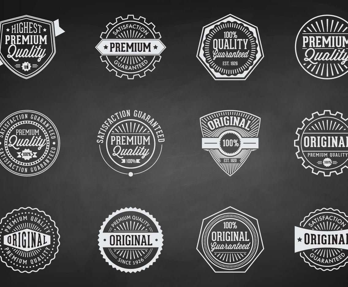 Chalk Logo - Chalk Retro Premium Quality Badges Vector Art & Graphics ...