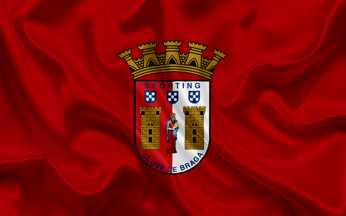 Braga Logo - Download wallpaper SC Braga, Football club, Braga emblem, logo