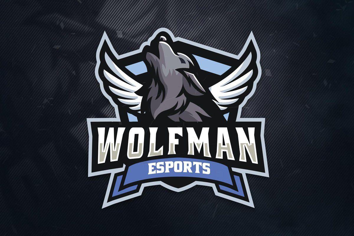 Wolfman Logo - Wolfman Sports & E-Sports Logo