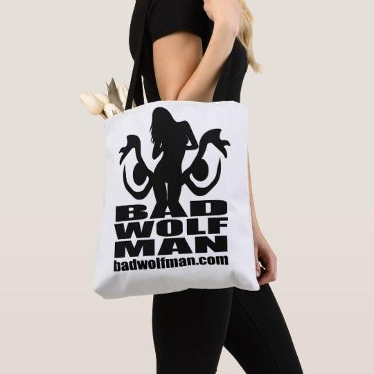 Wolfman Logo - Bad Wolfman Tote Bag