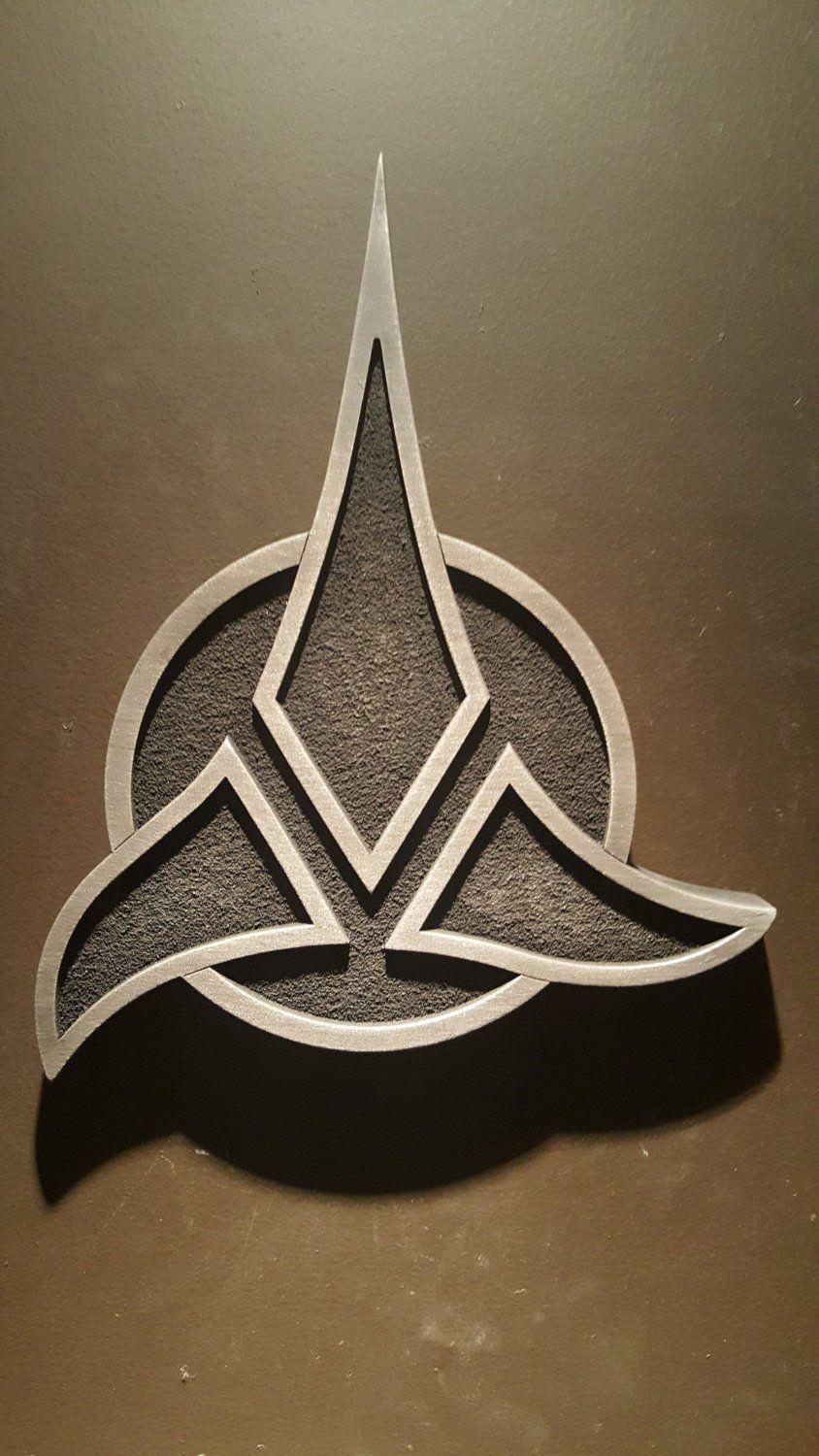 Klingon Logo - Star Trek Klingon Empire logo plaque – QuestDesignCanada