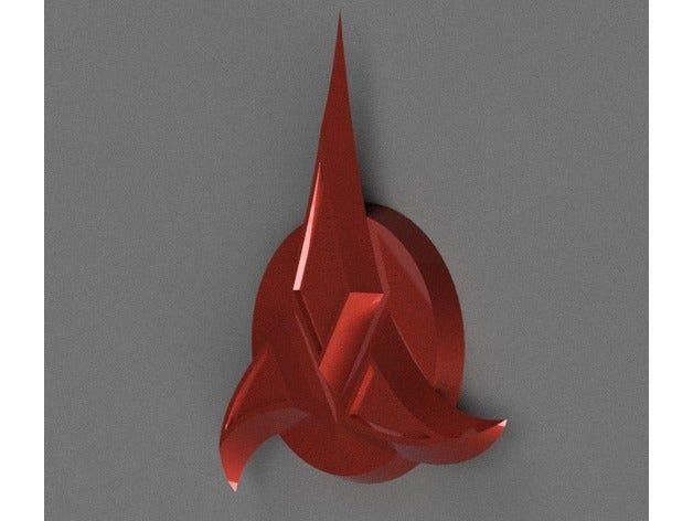 Klingon Logo - Klingon logo by Miguel_Mk_VI - Thingiverse