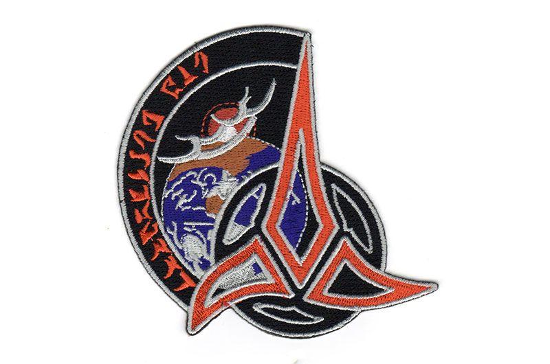 Klingon Logo - Astronaut's cloaked Klingon space patch: Star Trek-inspired emblem ...