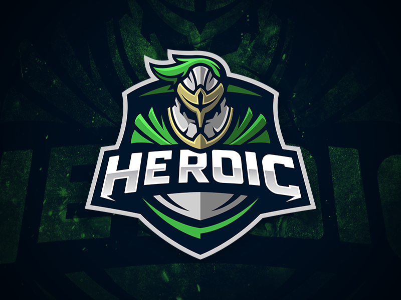 Heroic Logo - Heroic GG - Mascot logo by JellyBrush on Dribbble