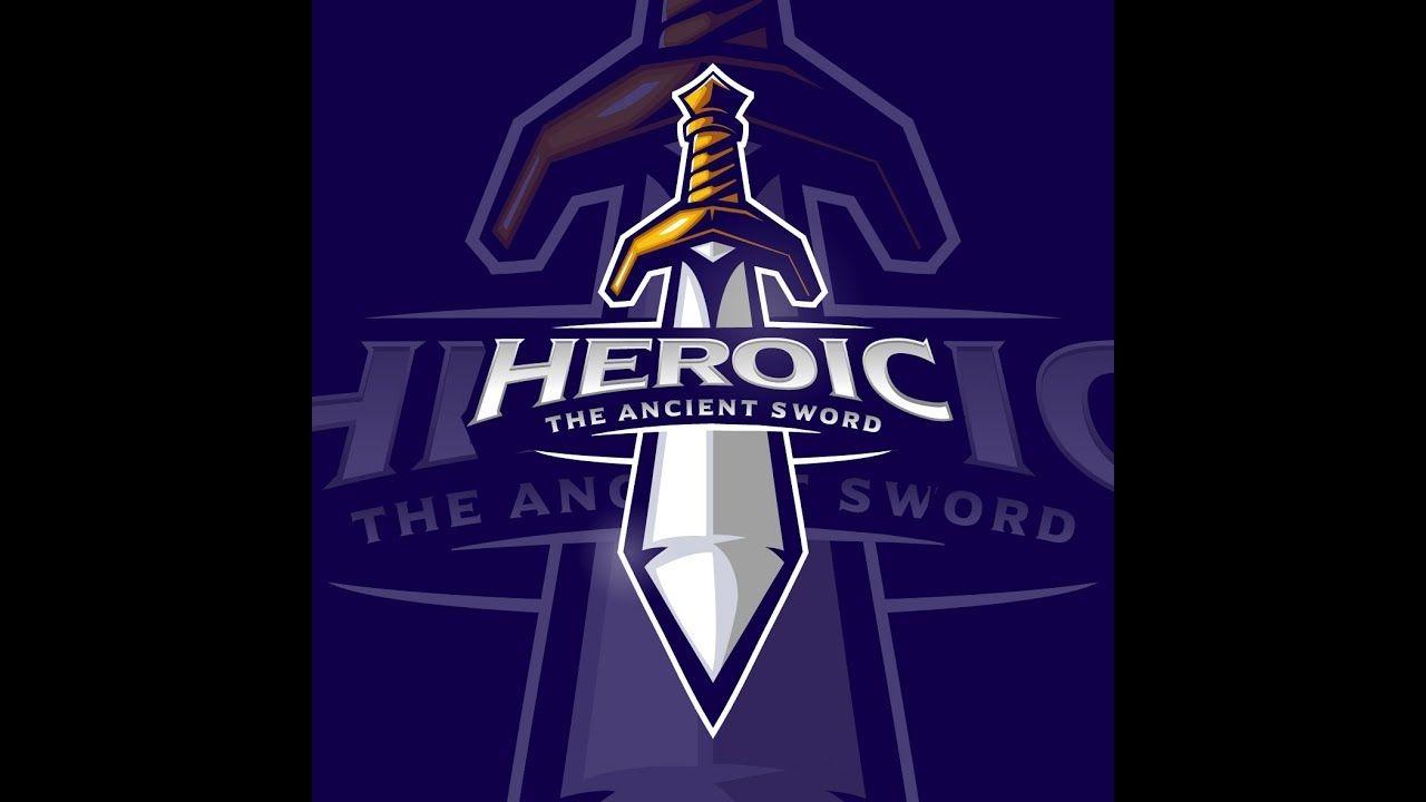 Heroic Logo - Heroic the ancient Sword Mascot logo Speed Art adobe Illustrator