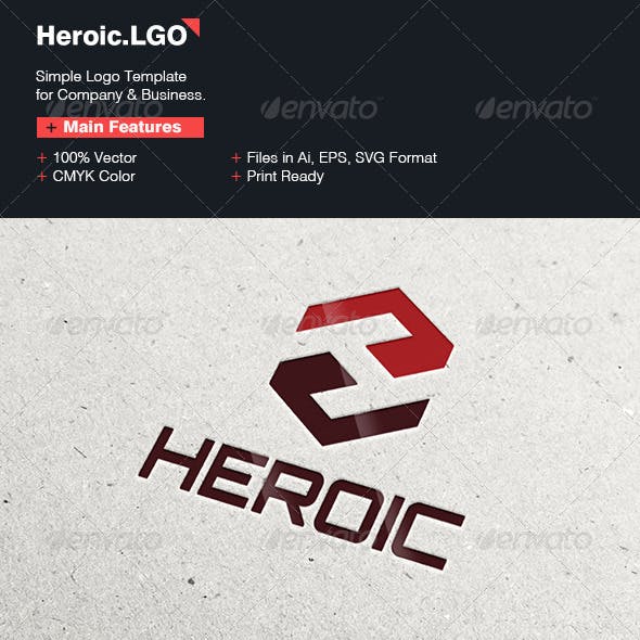 Heroic Logo - Heroic Logo Templates from GraphicRiver