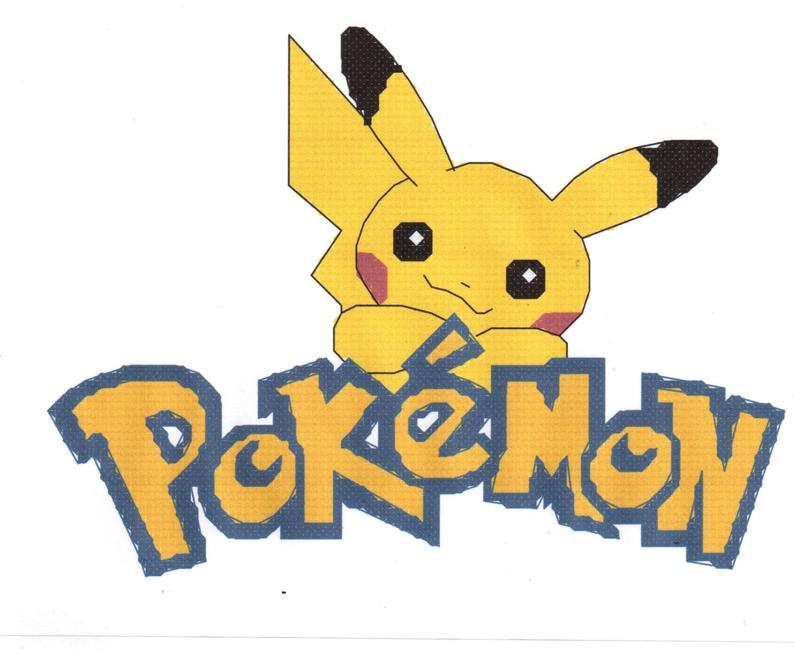 Pokeman Logo - Pokemon Logo counted Cross Stitch Pattern