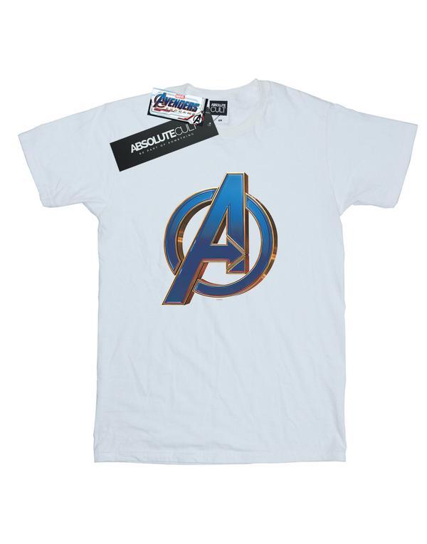 Heroic Logo - Marvel Girls Avengers Endgame Heroic Logo T-Shirt | Absolute Cult