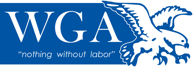 WGA Logo - WGA Strike Anniversay, Celebrated with Contract Negotiations – CA 557