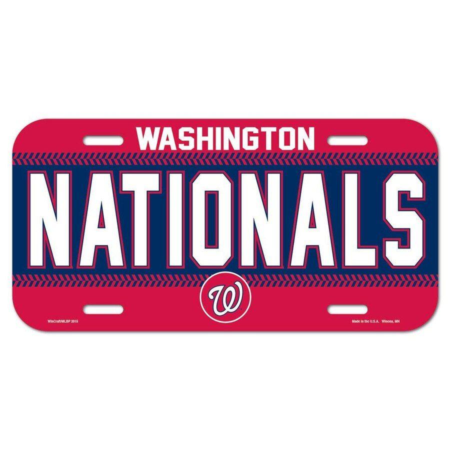 Natonals Logo - WinCraft Washington Nationals Logo Plastic License Plate