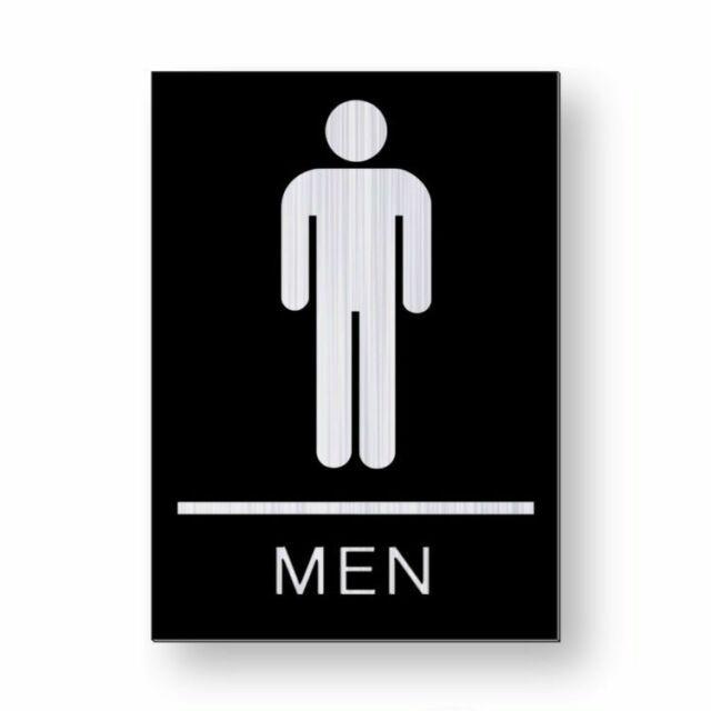 Restroom Logo - Men Bathroom Metal Sign 5