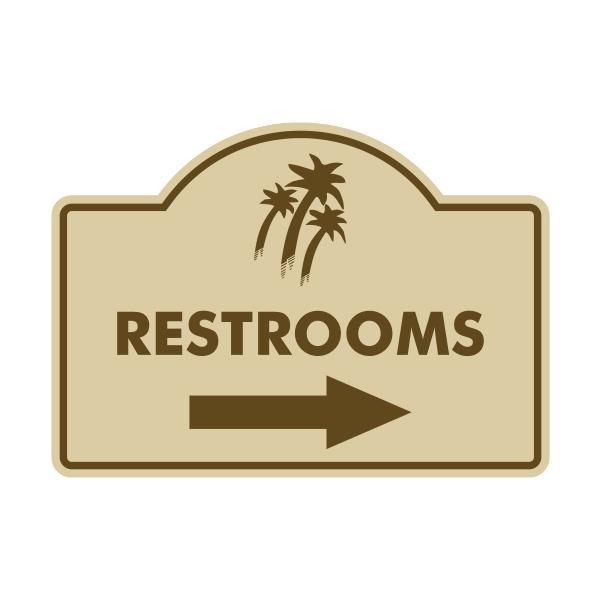 Restroom Logo - Restroom Directional Logo Sign - Custom Golf Products